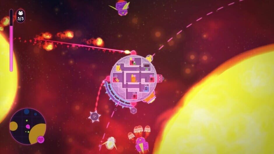 Screenshot from Lovers in a Dangerous Spacetime