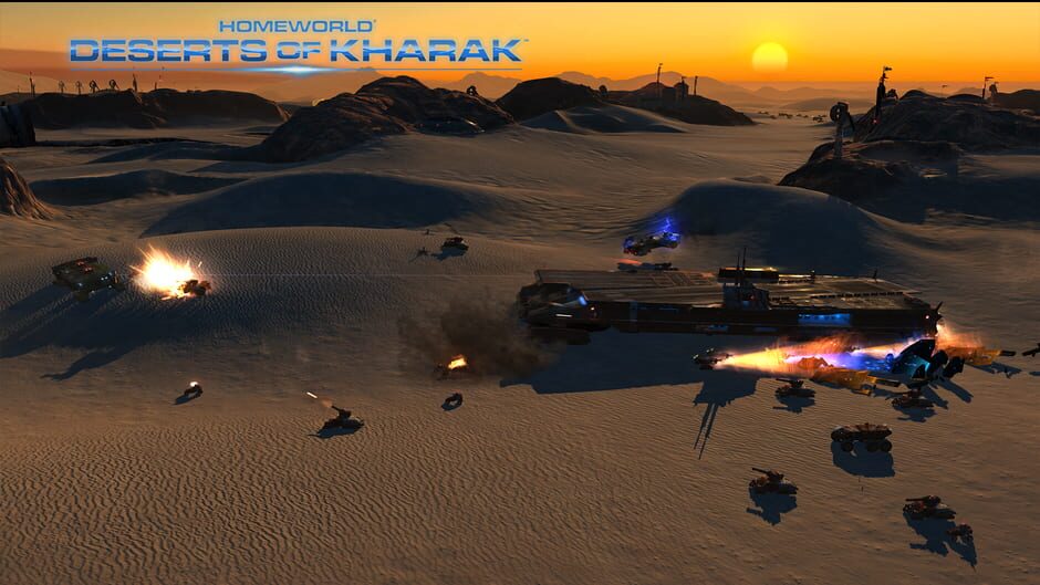 Screenshot from Homeworld: Deserts of Kharak