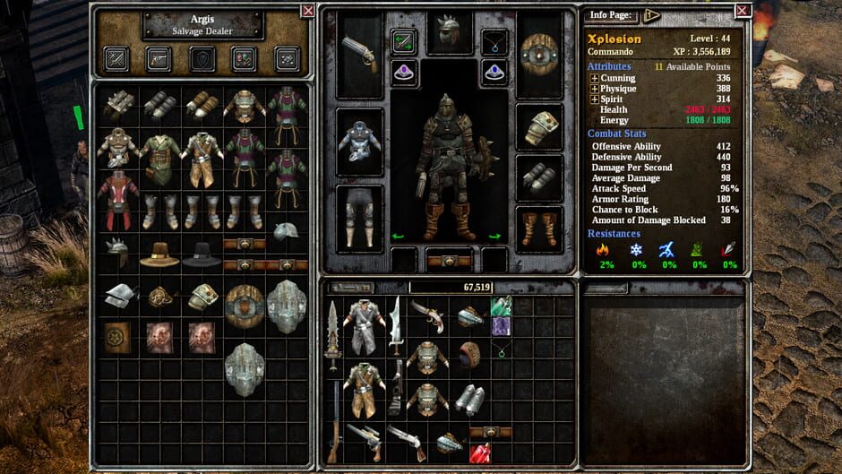 Screenshot from Grim Dawn