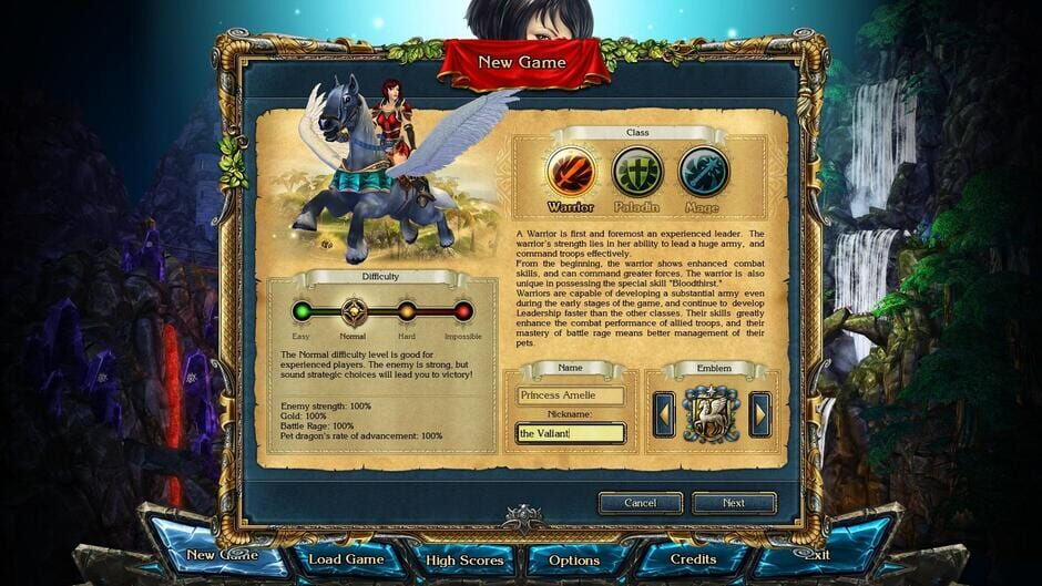 Screenshot from King's Bounty: Armored Princess