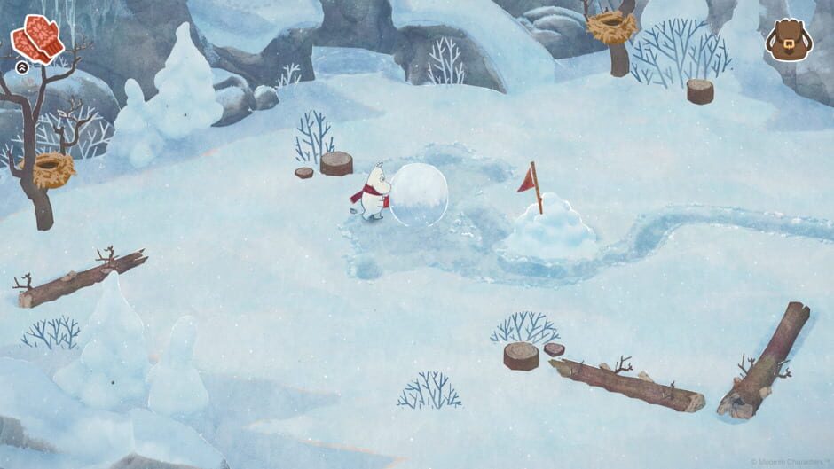 Screenshot from Moomintroll: Winter's Warmth