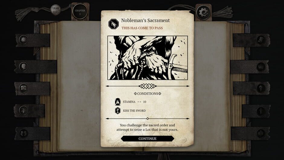Screenshot from The Life and Suffering of Sir Brante