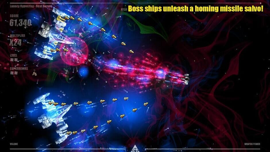 Screenshot from Beat Hazard