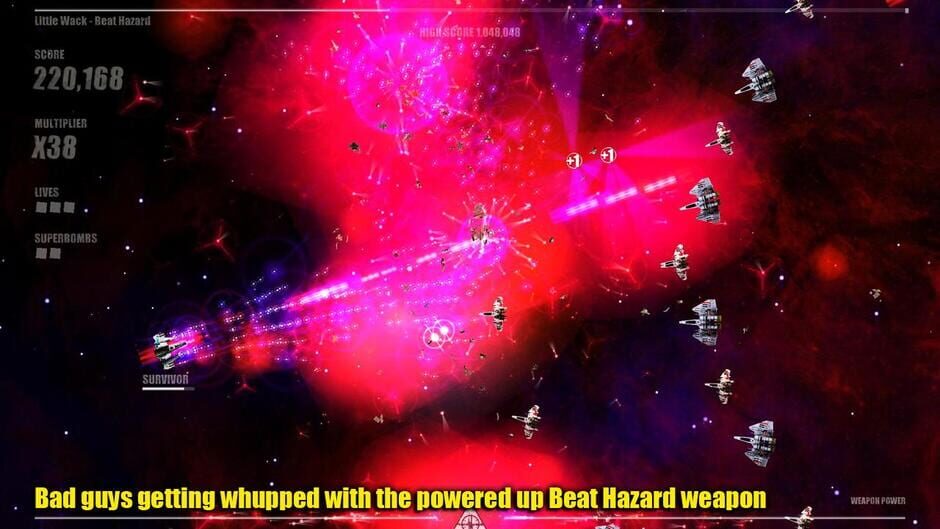 Screenshot from Beat Hazard