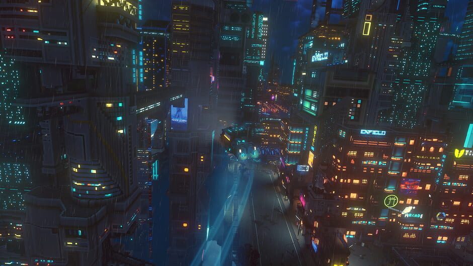 Screenshot from Cloudpunk