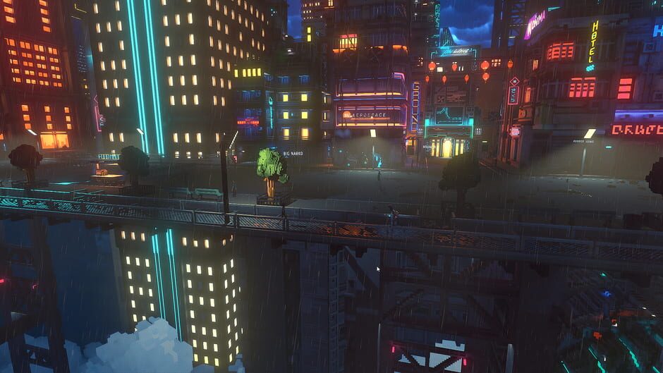 Screenshot from Cloudpunk