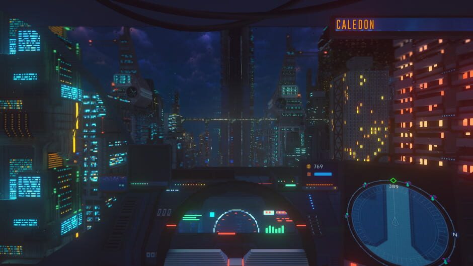 Screenshot from Cloudpunk