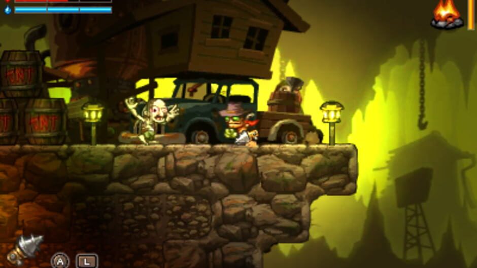 Screenshot from SteamWorld Dig