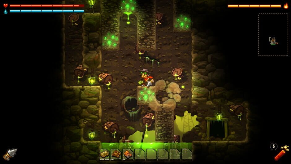 Screenshot from SteamWorld Dig
