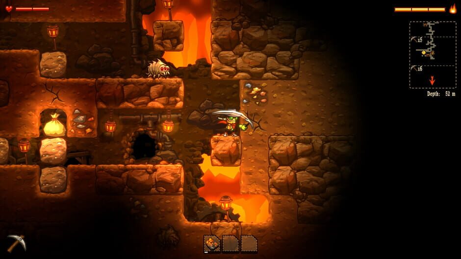 Screenshot from SteamWorld Dig