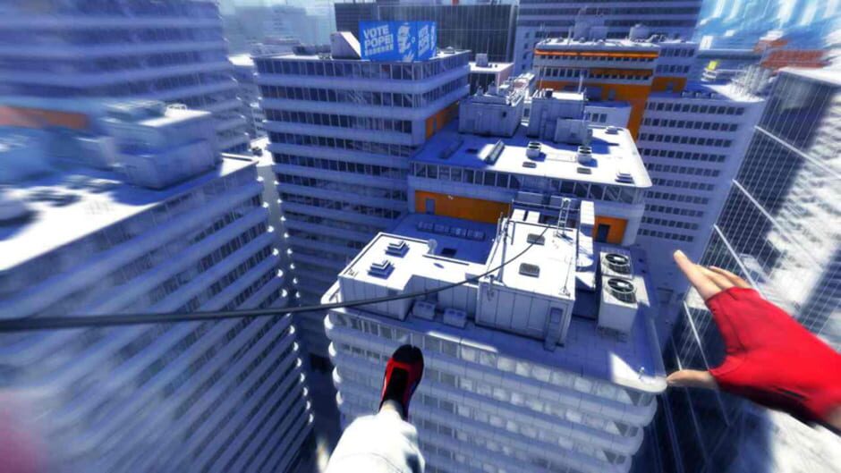 Screenshot from Mirror's Edge