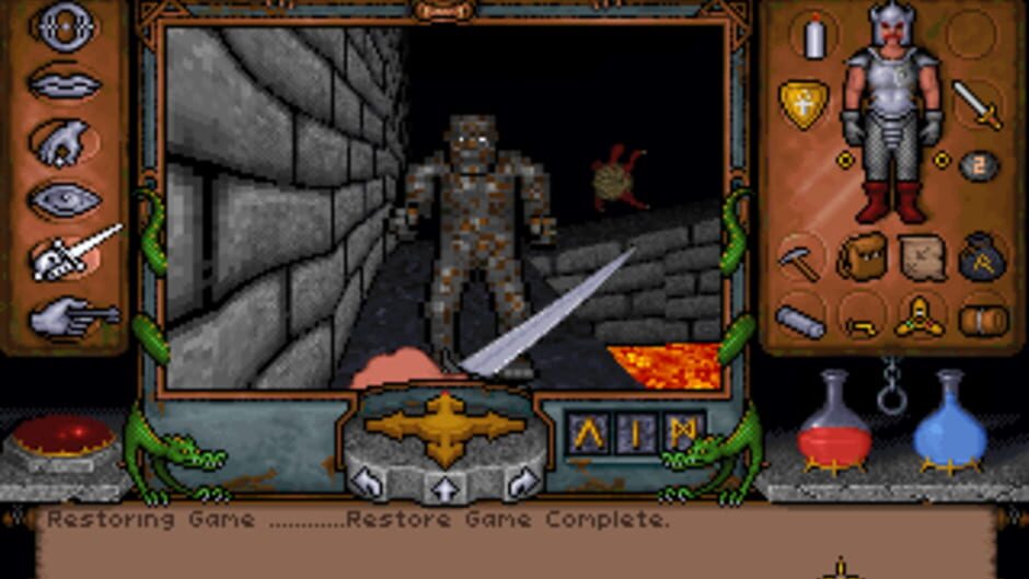 Screenshot from Ultima Underworld: The Stygian Abyss