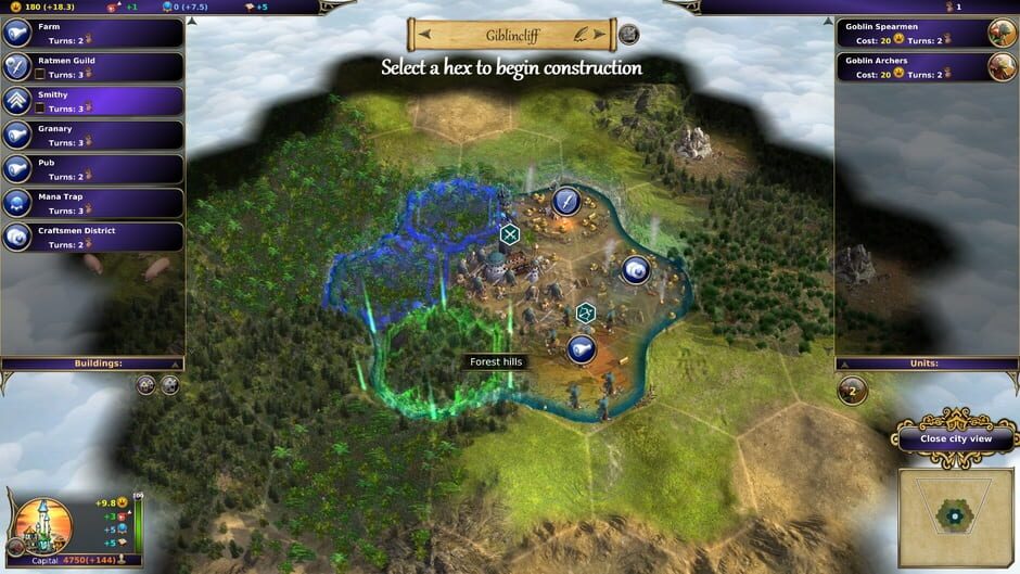 Screenshot from Warlock: Master of the Arcane