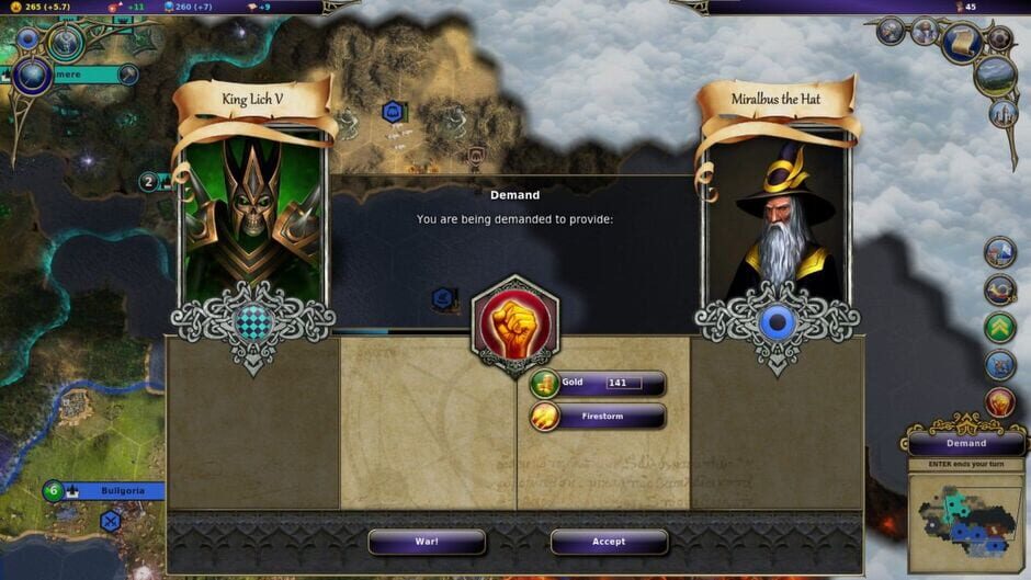Screenshot from Warlock: Master of the Arcane