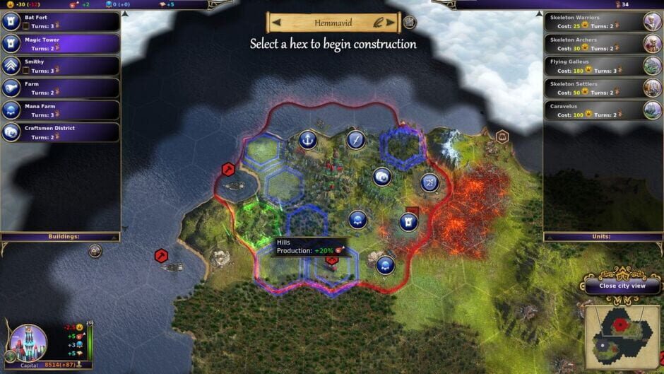 Screenshot from Warlock: Master of the Arcane