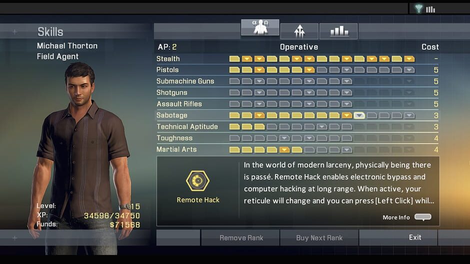 Screenshot from Alpha Protocol