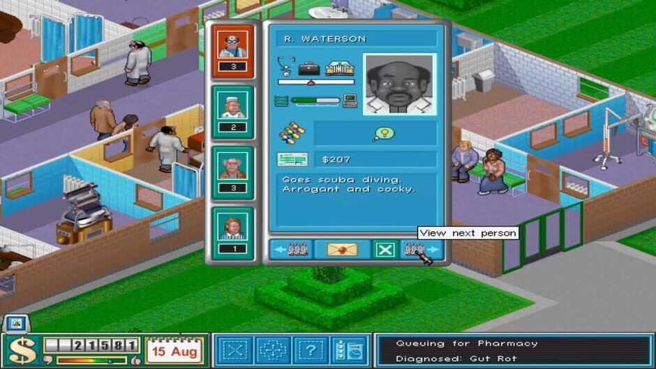 Screenshot from Theme Hospital