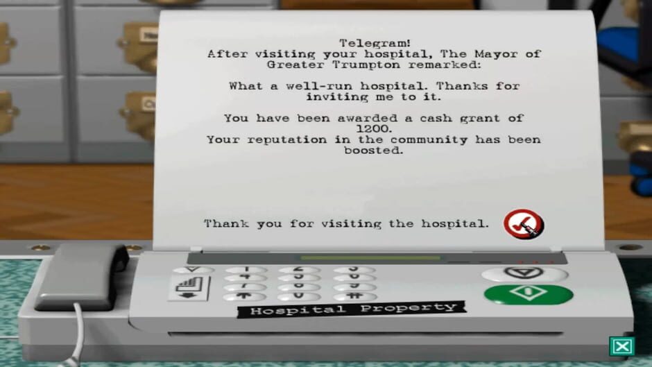 Screenshot from Theme Hospital