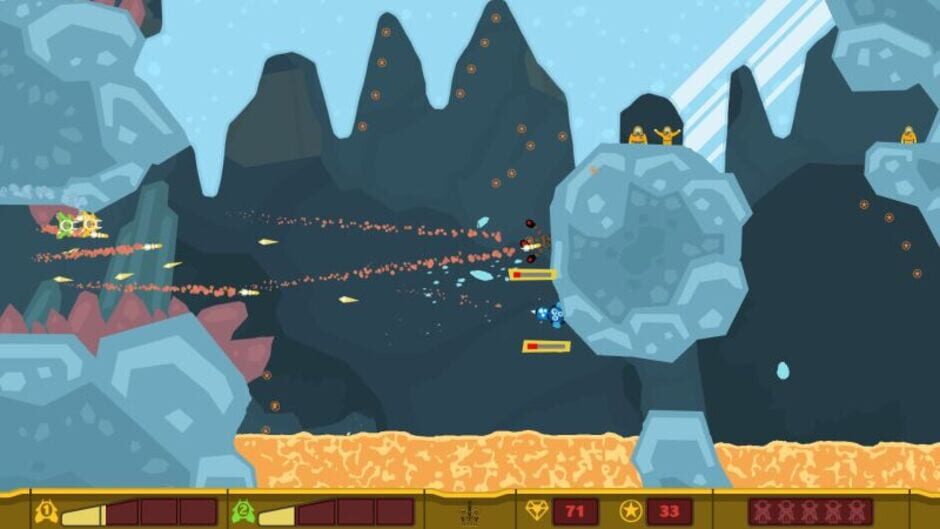 Screenshot from PixelJunk Shooter