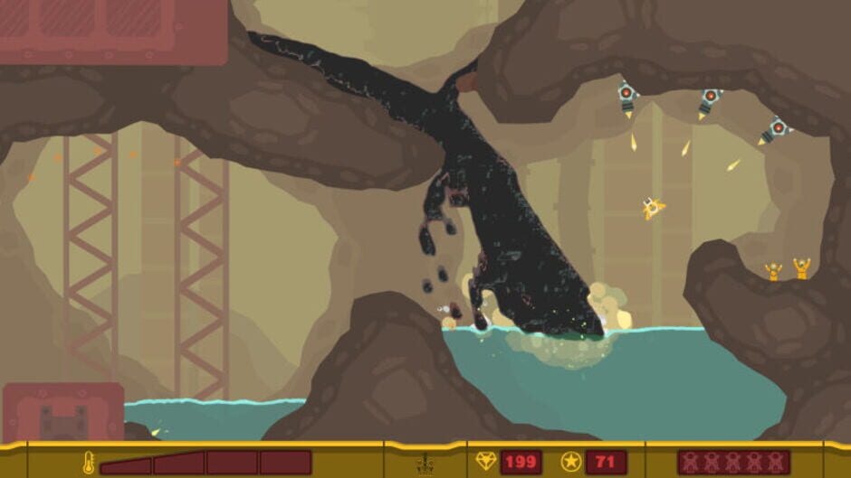 Screenshot from PixelJunk Shooter