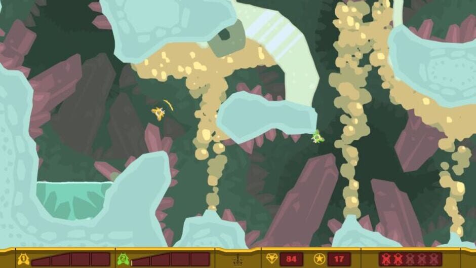 Screenshot from PixelJunk Shooter