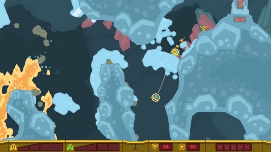 Screenshot from PixelJunk Shooter