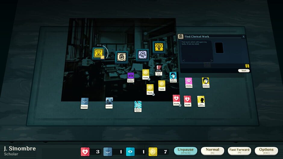 Screenshot from Cultist Simulator