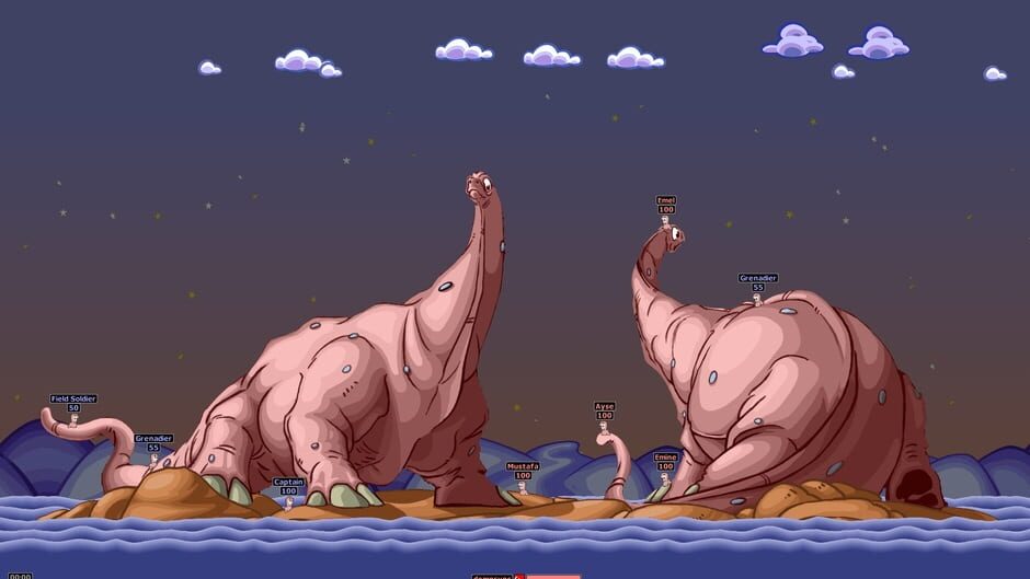 Screenshot from Worms Armageddon