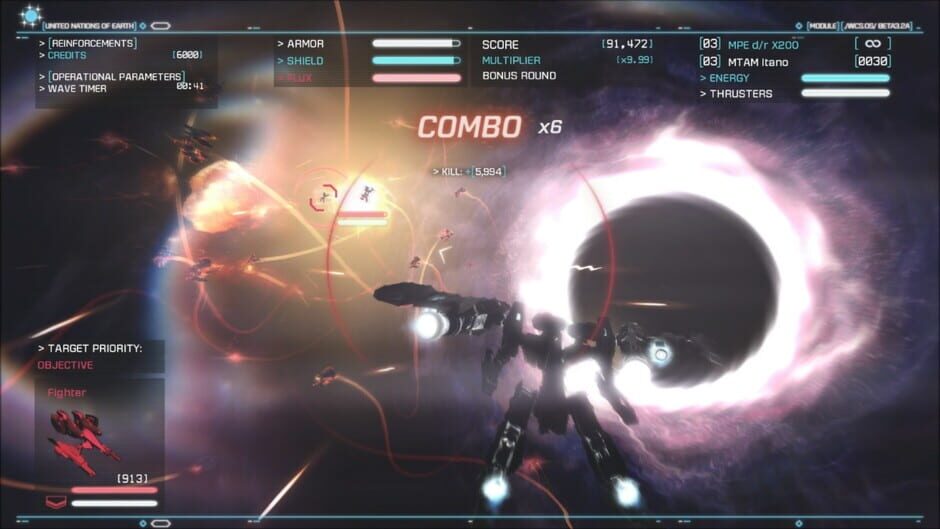 Screenshot from Strike Suit Infinity