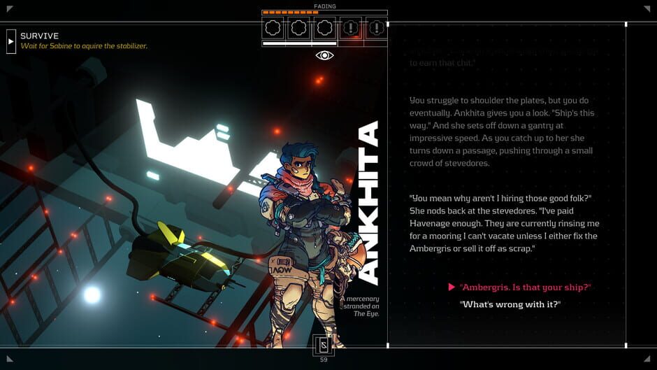 Screenshot from Citizen Sleeper