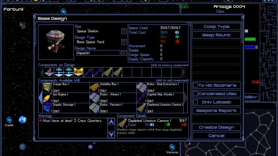 Screenshot from Space Empires IV Deluxe