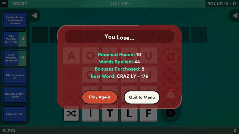 Screenshot from Word Play