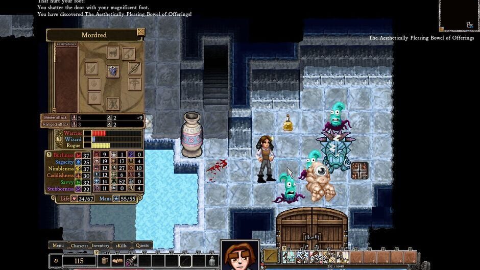 Screenshot from Dungeons of Dredmor