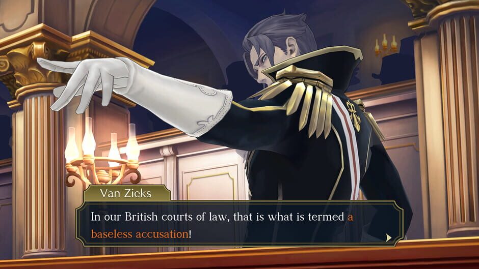 Screenshot from The Great Ace Attorney Chronicles