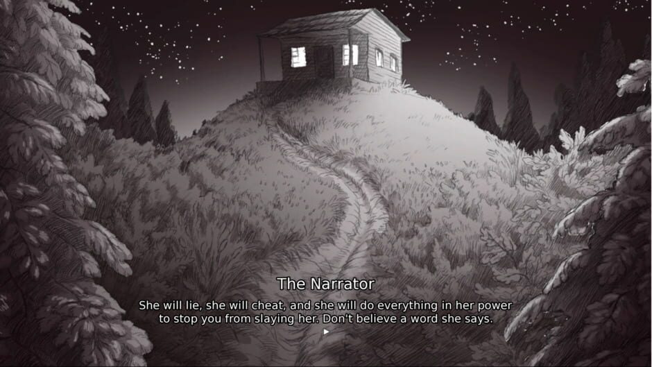 Screenshot from Slay the Princess