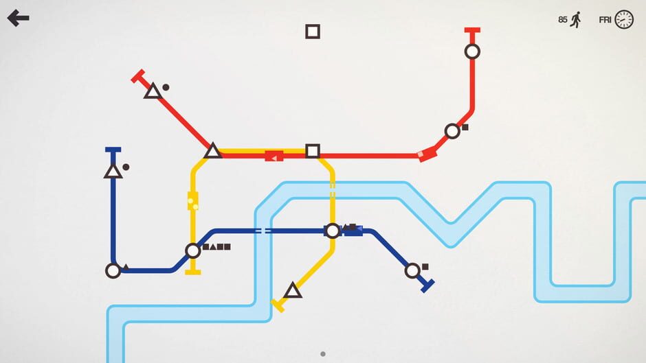 Screenshot from Mini Metro