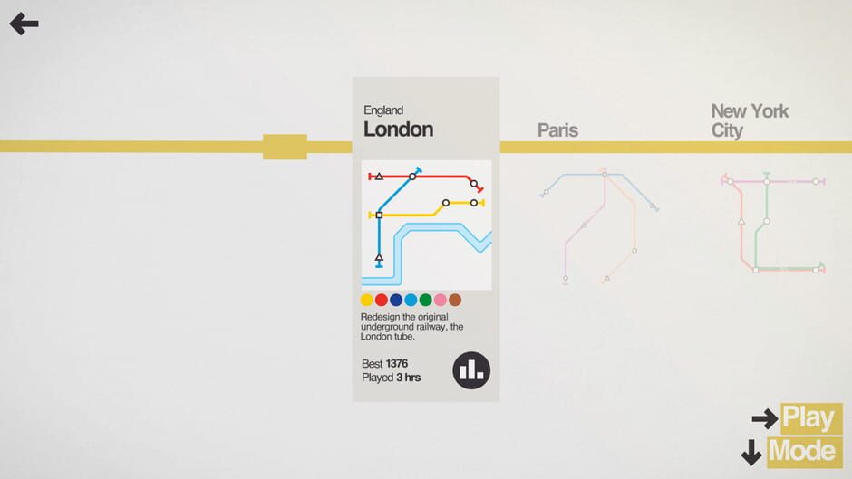 Screenshot from Mini Metro