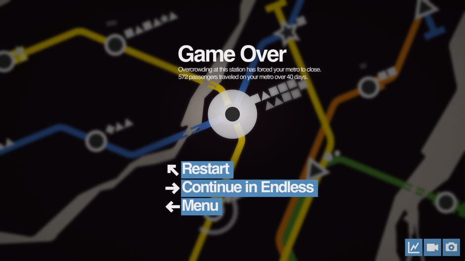 Screenshot from Mini Metro