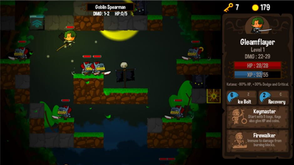 Screenshot from Vertical Drop Heroes HD