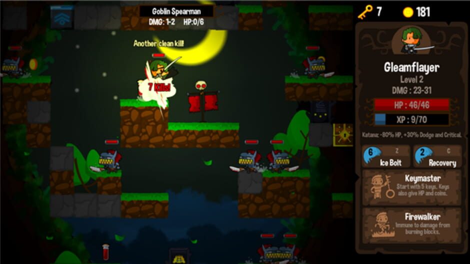 Screenshot from Vertical Drop Heroes HD