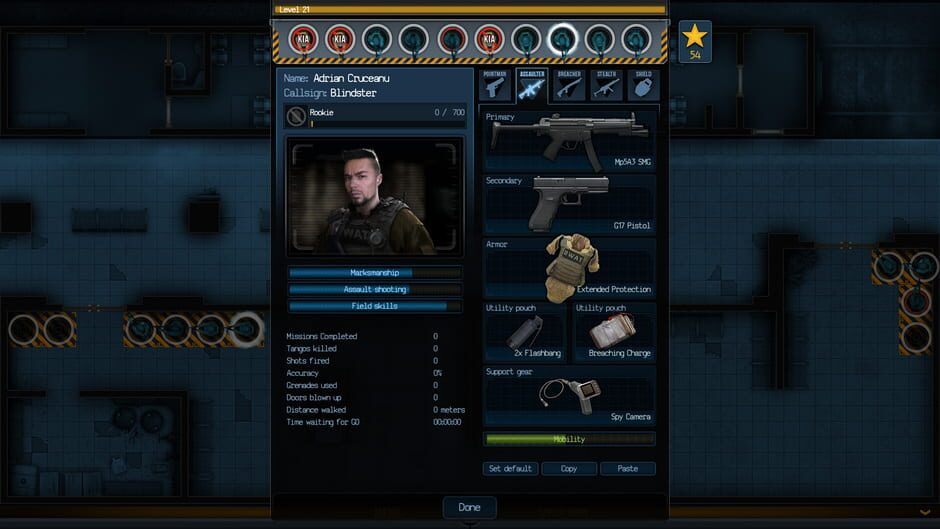Screenshot from Door Kickers