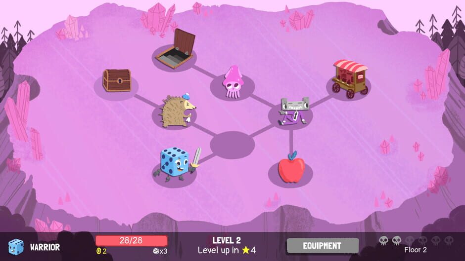 Screenshot from Dicey Dungeons