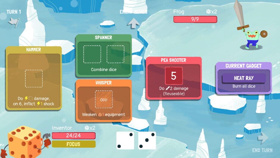 Screenshot from Dicey Dungeons