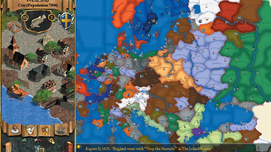 Screenshot from Europa Universalis II