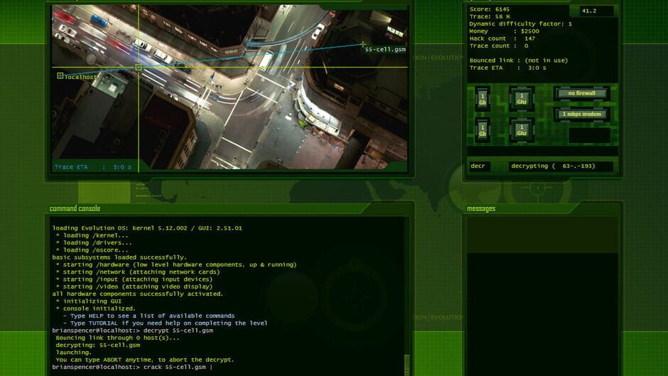 Screenshot from Hacker Evolution: Untold
