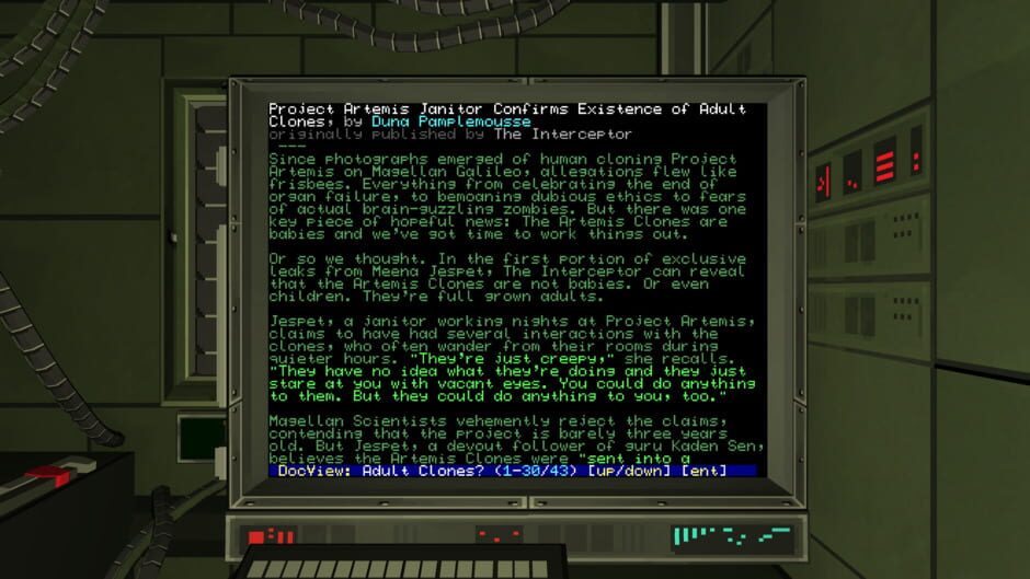 Screenshot from Objects in Space