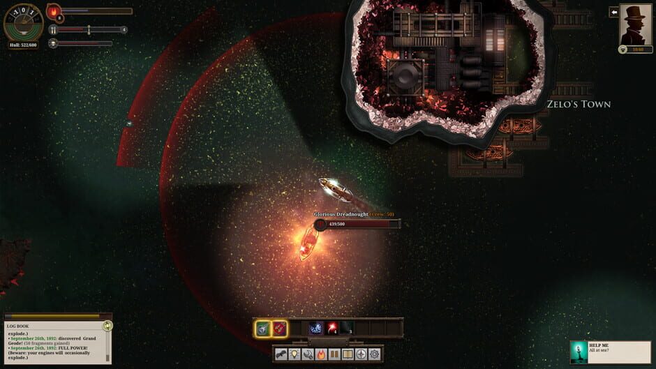 Screenshot from Sunless Sea