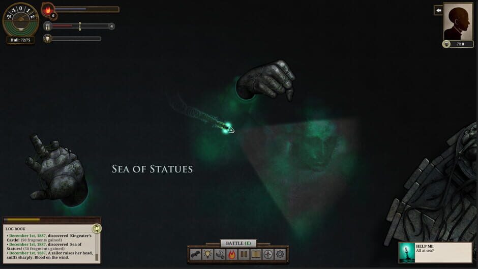 Screenshot from Sunless Sea