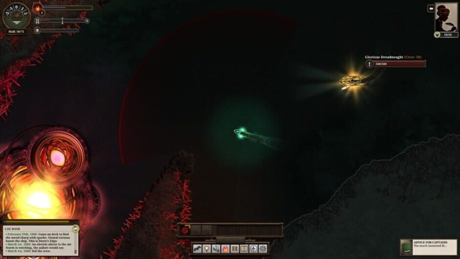 Screenshot from Sunless Sea