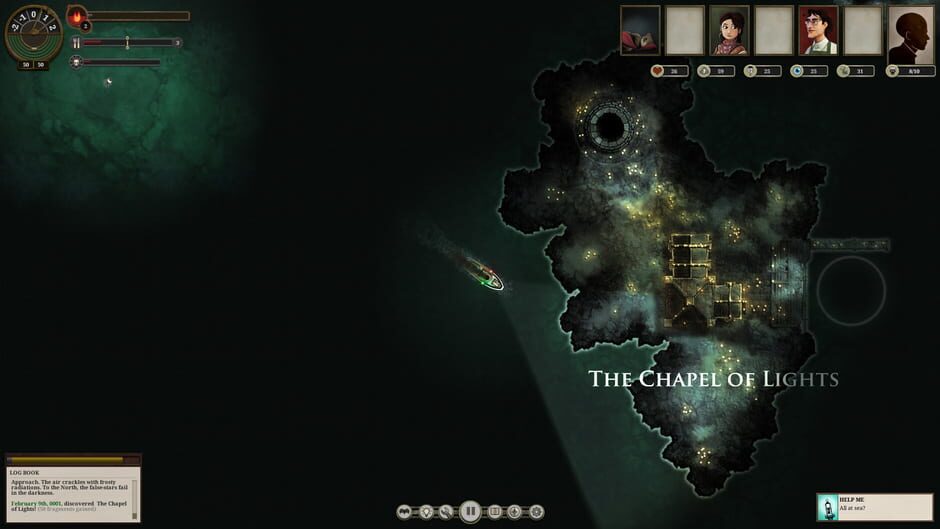 Screenshot from Sunless Sea